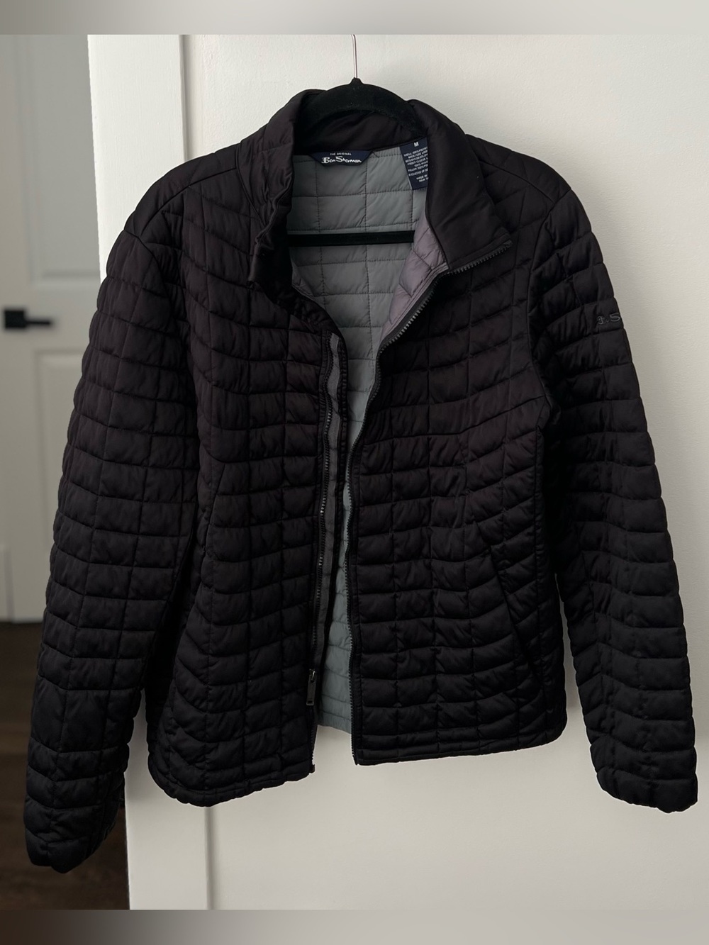 Ben Sherman Men's Black Quilted Puffer Jacket
